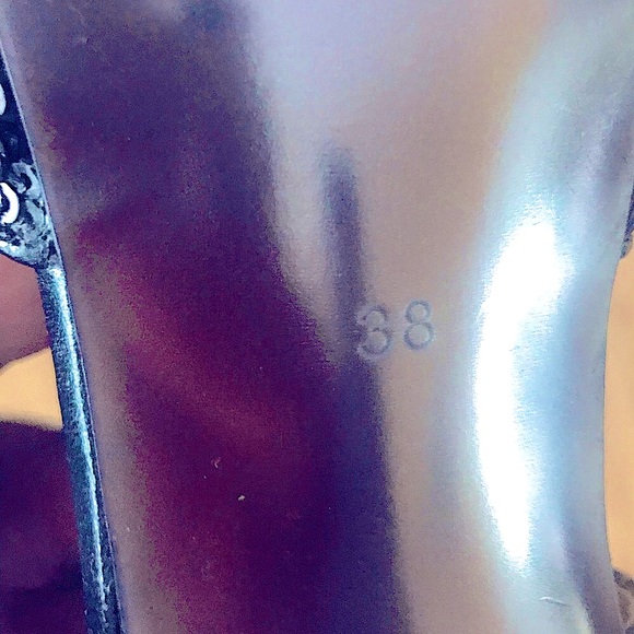 EUC 4in Black Sequin Sparkly Stilettos